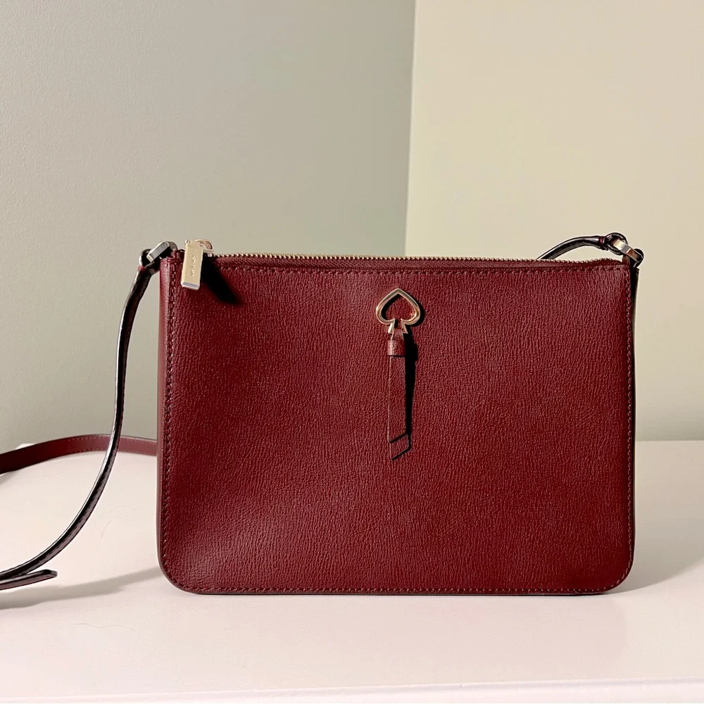 Kate Spade ♠️ Burgundy Red Crossbody Bag